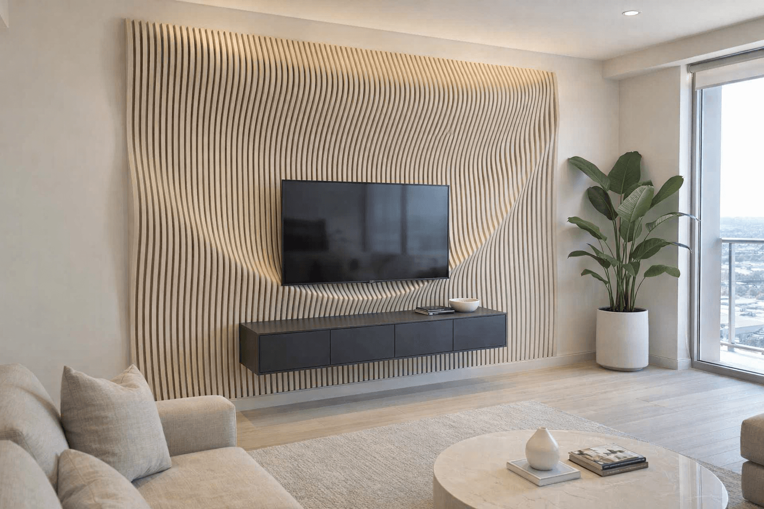 Sculpted Flow Wall sample